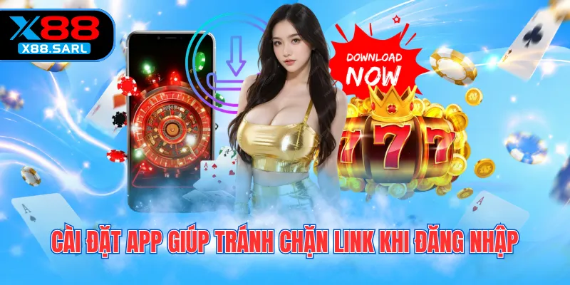 Cài đặt app giúp tránh chặn link khi đăng nhập