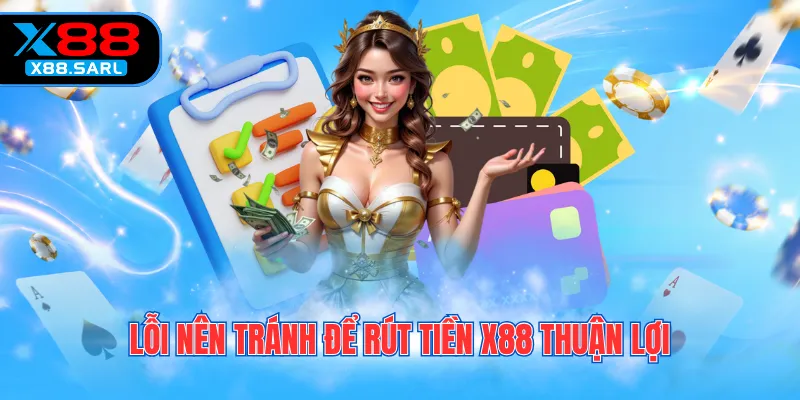 Lỗi nên tránh để rút tiền X88 thuận lợi