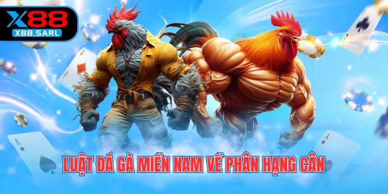 Luật đá gà miền Nam về phân hạng cân